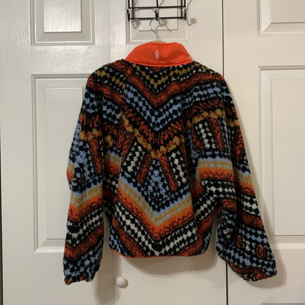 Free People Multicolor Fleece Jacket - Picture 9 of 10